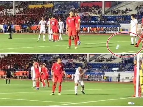 SỐC! U22 Singapore giở trò bẩn trong tình huống U22 Việt Nam ghi bàn