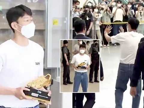 Mang danh hiệu lịch sử về Hàn Quốc, Son Heung-min được chào đón như người hùng