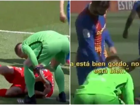 Suarez nằm sân cố giành penalty, Pique hét thẳng vào mặt