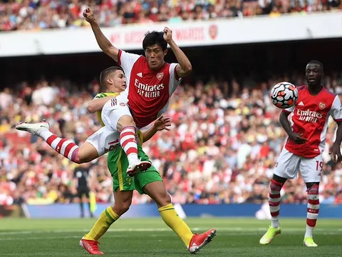 Tân binh Tomiyasu thể hiện thế nào trong ngày ra mắt Arsenal?
