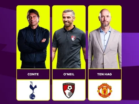 Ten Hag vào top 3 HLV hay nhất tháng 9