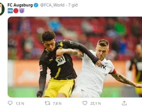 Thắng Dortmund, Augsburg 'cà khịa' thương vụ Sancho
