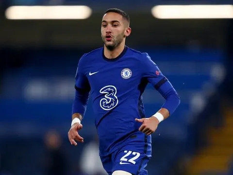 Thi đấu nhạt nhòa, Ziyech vẫn dẫn đầu Chelsea về 1 thống kê