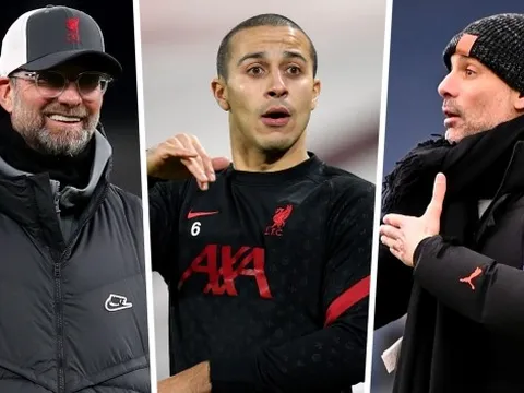 Thiago Alcantara: "Đó là điểm giống nhau giữa Jurgen Klopp và Pep Guardiola..."