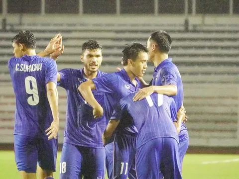 Thoát hiểm phút 90, Thái Lan thắng nhọc Lào, có cùng số điểm với U22 Việt Nam