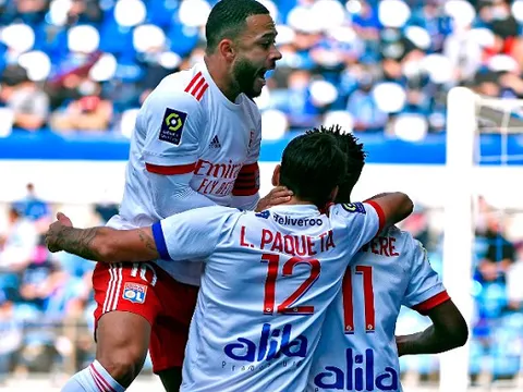 Thoát vướng mắc chuyển nhượng, Depay lại lập 'hat-trick' cho Lyon