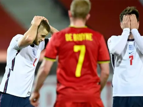 Thua trắng Bỉ, ĐT Anh hết cơ hội dự vòng Bán kết Nations League