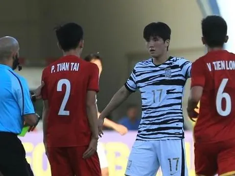 Tiền vệ Hàn Quốc lên tiếng vì tấm thẻ đỏ trận U23 Việt Nam