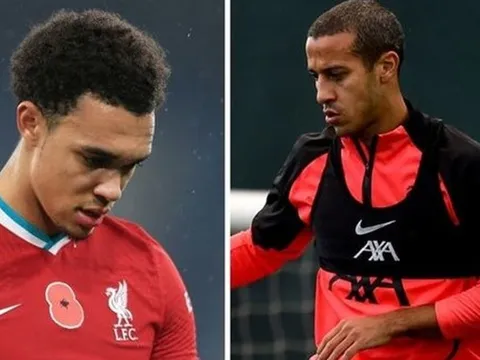 Tình hình chấn thương của Alexander-Arnold và Thiago được cập nhật