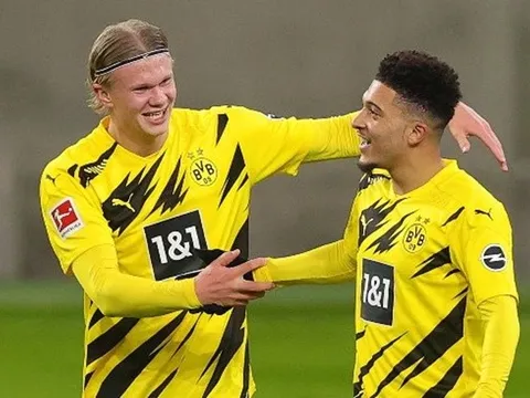 Tỏa sáng cùng “cạ cứng”, Sancho hết lời tâng bốc Haaland