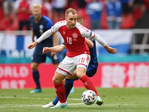 Eriksen nhận danh hiệu cầu thủ hay nhất trận Đan Mạch - Phần Lan