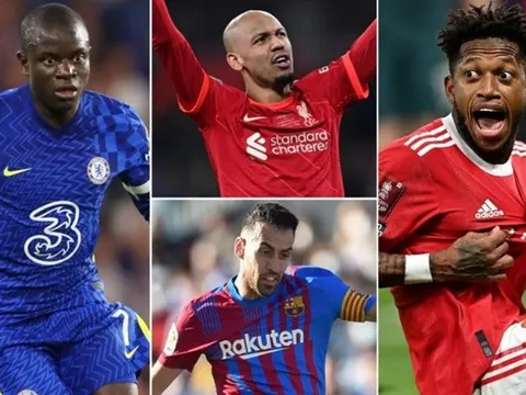 Top 10 tiền vệ phòng ngự hay nhất: Premier League áp đảo; Rice ở đâu?