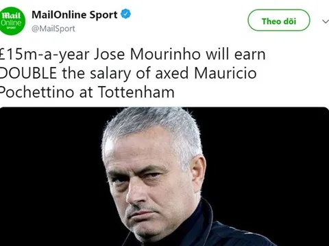 Tottenham chơi lớn, giúp Mourinho bơi trong biển tiền