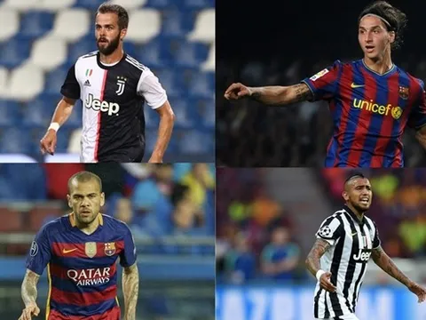 Từ Ibrahimovic đến Dani Alves: 11 cầu thủ từng khoác áo Barca và Juve