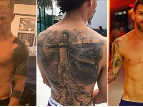 Từ Messi đến Sergio Ramos: Top 10 cầu thủ có hình xăm dị nhất