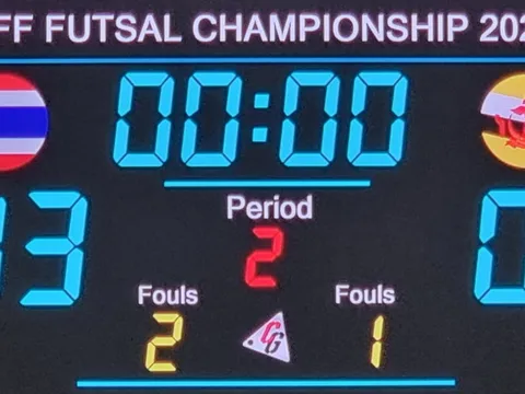 Tuyển futsal Thái Lan thắng 13-0 ở giải vô địch Đông Nam Á