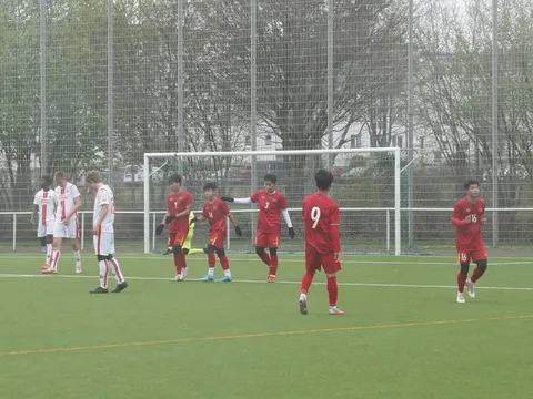 U17 Việt Nam giành chiến thắng đầu tiên tại Đức