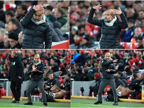 Ức chế vì VAR, Pep Guardiola mất kiểm soát, múa may loạn xạ bên ngoài đường biên