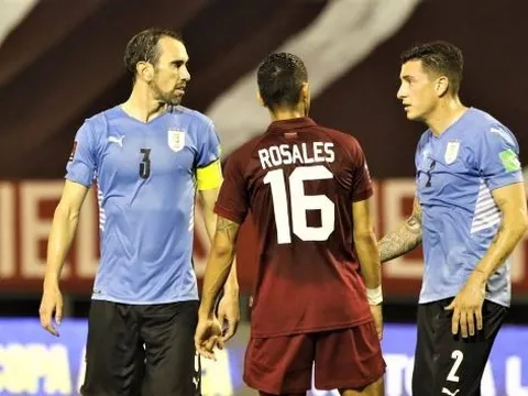 Uruguay nối tiếp chuỗi thất vọng trên sân Venezuela