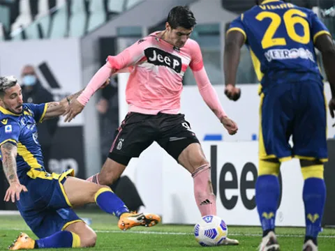 Vắng Ronaldo, Juventus "chết hụt" trước Hellas Verona ngay trên sân nhà