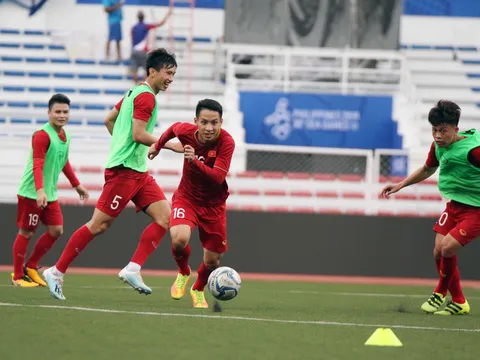 U22 Việt Nam trở lại tập luyện sau trận đấu với U22 Brunei