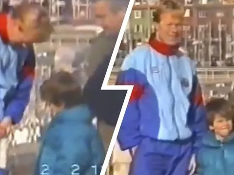 Video cực độc của Pique và Koeman gần 30 năm trước