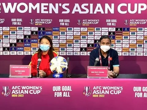 HLV Mai Đức Chung: 'Đội tuyển sẽ phát huy tinh thần phụ nữ Việt Nam'