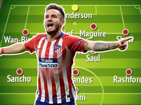 Với Saul Niguez, Man Utd có 3 sự lựa chọn để sắp xếp đội hình