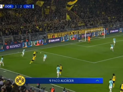 Vừa vào sân, sao Dortmund tinh quái khiến Inter thủng lưới