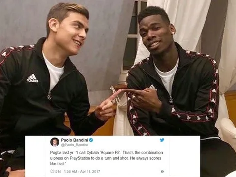 Pogba: Tôi gọi Dybala là "Square R2"