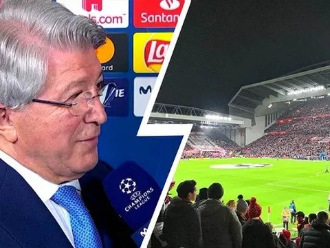 Khiêu khích The Kop, chủ tịch Atletico buông lời chê bai sân Anfield