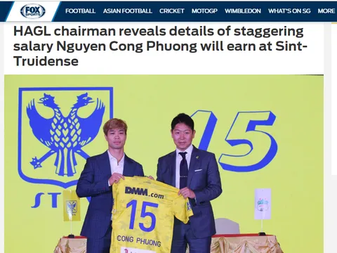 Báo châu Á: Đã rõ mức lương của Công Phượng tại Sint-Truidense