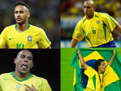 10 cầu thủ có số lần khoác áo ĐT Brazil nhiều nhất: Neymar, Ronaldo ở đâu?