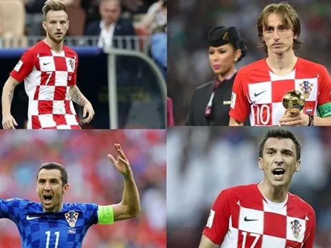 10 cầu thủ có số lần khoác áo ĐT Croatia nhiều nhất: Modric vẫn đứng sau 1 người