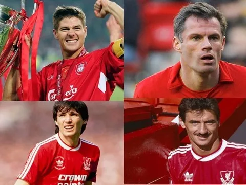 10 cầu thủ có số lần ra sân nhiều nhất trong lịch sử Liverpool: Gerrard, Carragher xếp thứ mấy?