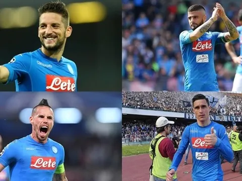 10 cầu thủ có số lần ra sân nhiều nhất trong lịch sử Napoli: Hamsik, Mertens đứng thứ mấy?