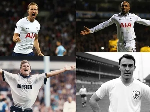 10 cầu thủ ghi nhiều bàn thắng nhất trong lịch sử Tottenham: Harry Kane đứng thứ mấy?