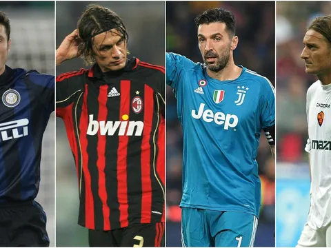 10 cầu thủ ra sân nhiều nhất ở Serie A: Chỉ có duy nhất 1 cầu thủ ngoại