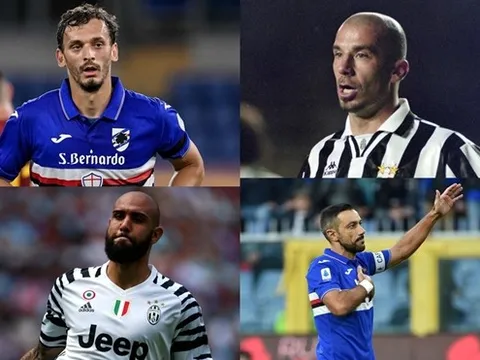 10 cầu thủ từng khoác áo Juventus và Sampdoria: "Thánh siêu phẩm" góp mặt