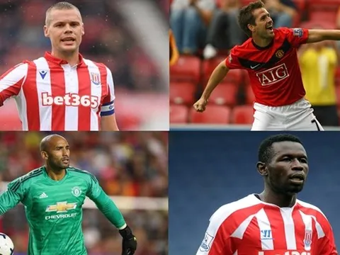 10 cầu thủ từng khoác áo Man Utd và Stoke City: Khao khát của Mourinho, "thần đồng" của Liverpool góp mặt