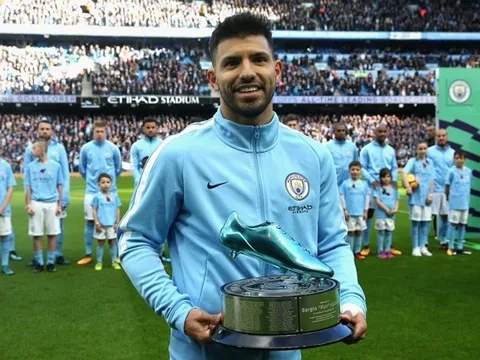 10 chân sút có hiệu suất khủng nhất EPL: Aguero số 1; Kane thua 1 người