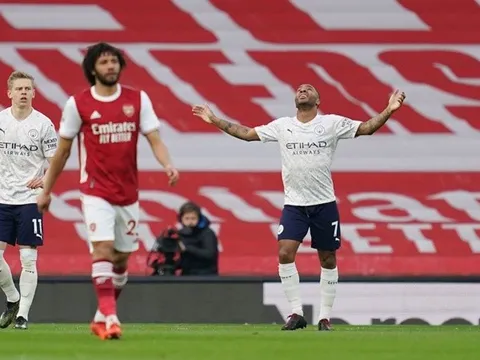 10 con số ấn tượng trận Arsenal 0-1 Man City: 'Ác mộng' của Pháo thủ