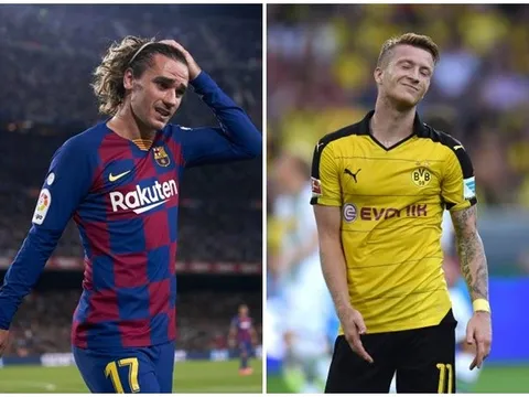 10 'sao bự' chưa từng giành cúp VĐQG: Griezmann, Reus và ai nữa?