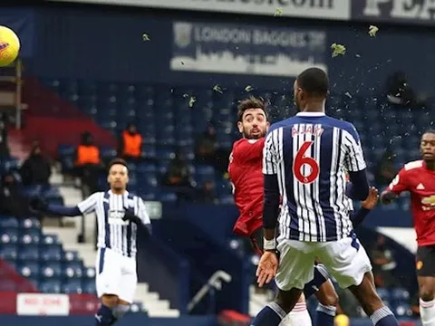 10 thống kê đặc biệt West Brom 1-1 M.U: Tất cả đã sai về Fernandes!