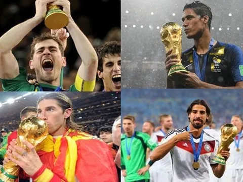 11 cầu thủ từng vô địch World Cup khi đang thuộc biên chế Real Madrid: Ramos, Varane và ai nữa?