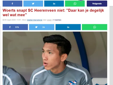 SC Heerenveen thật sự không biết cách dùng Đoàn Văn Hậu?