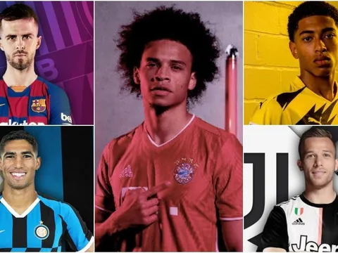 15 thương vụ đã "đóng đinh" tại 5 giải đấu hàng đầu châu Âu