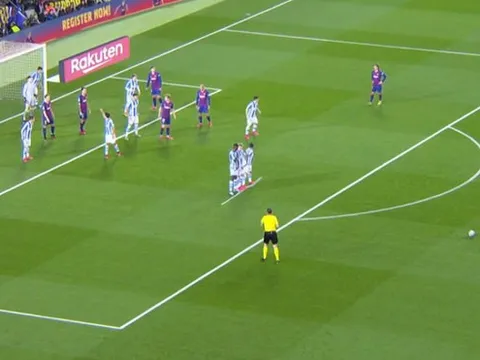 Sociedad tìm ra "binh pháp" hóa giải Messi sút phạt