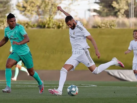 Hình ảnh mới nhất từ buổi đấu tập của Real Madrid