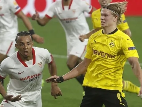 10 thống kê trận Sevilla 2-3 Dortmund: Haaland quá khủng, "Khát khao của Sir Alex" đi vào lịch sử